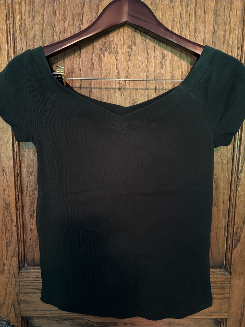 Aritzia Classic Dark Green Women’s Sweetheart Neck Top